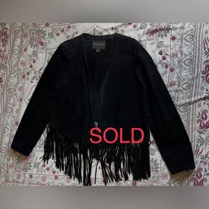 Forever21 Pigskin Fringe Leather Jacket Size 2X